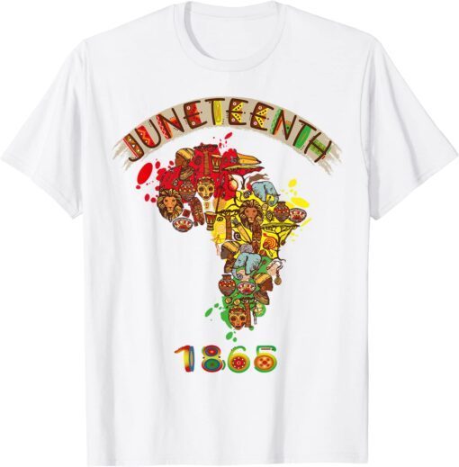 Celebrate Juneteenth 1865 African American Black Pride Tee Shirt