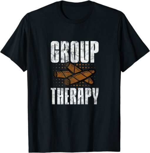 Cigars Smoker Group Therapy Cigarettes Tobacco Smoke Grunge Tee Shirt