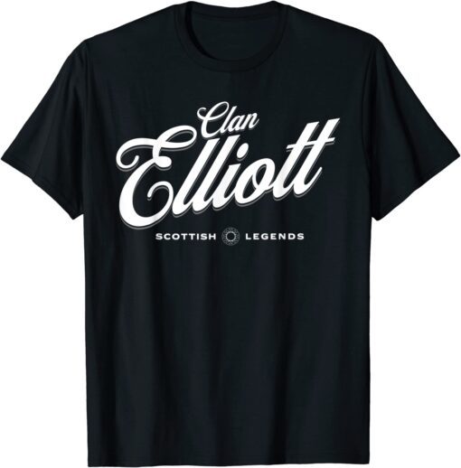 Clan Elliott, Scottish Legends, Border Reivers Elliot Family Tee Shirt