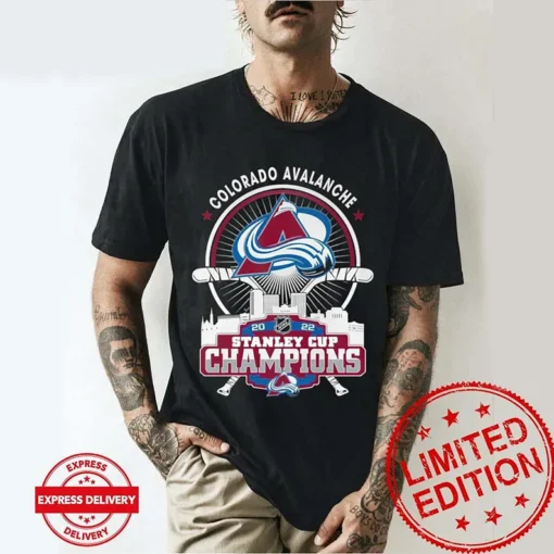 Colorado Avalanche 2022 NHL Stanley Cup Champions T-Shirt