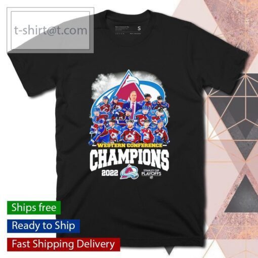 Colorado Avalanche Western Conference Champions 2022 Stanley Cup Playoffs Tee shirt