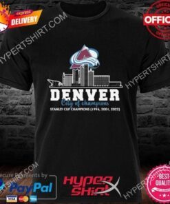 Colorado Avalanche denver city of champions stanley cup champion 1996 2022 shirt