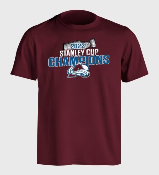 Colorodo Avalanche 2022 Stanley Cup Champions Tee Shirt