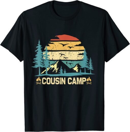 Cousin Camp 2022 Friends Summer Family Camping Vacation Tee Shirt