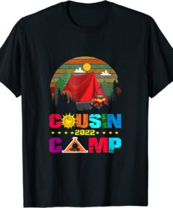 Cousin Camp 2022 Tribe Vacation Reunion Crew Camping Outdoor T-Shirt