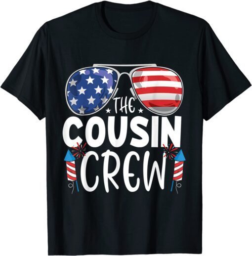Cousin Crew 4th of July American Family Matching Tee Shirt
