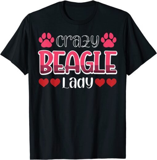 Crazy Beagle Lady Tee Shirt