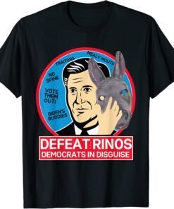 Defeat the Rinos Democrats in Disguise Anti Biden Political Tee Shirt