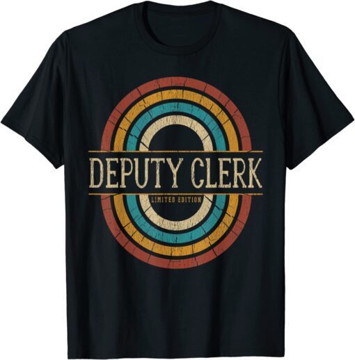 Deputy Clerk Vintage Retro T-Shirt