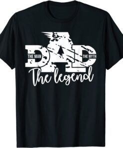 Distressed Dad The Man the Myth the Legend Fathers Day Tee Shirt