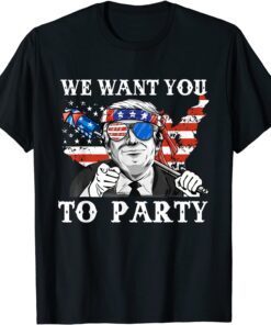 Donald-Trump 4th Of July American USA Flag Tee Shirt