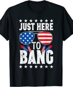 Fourth Of July 4th Of July I'm Just Here To Bang Patriotic Tee Shirt