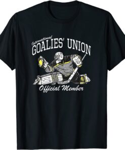 Goalies' Union Hockey Goalie Official Member Righty Catch 2022 Shirt