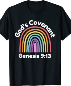 God’s Covenant Rainbow Genesis 9:13 Christian Tee Shirt