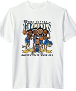 Golden State Warriors 2022 NBA Finals Champions Caricature Tee Shirt