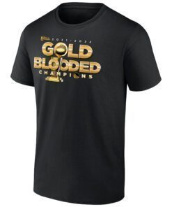 Golden State Warriors 2022 NBA Finals Champions Gold Blooded Tee Shirt