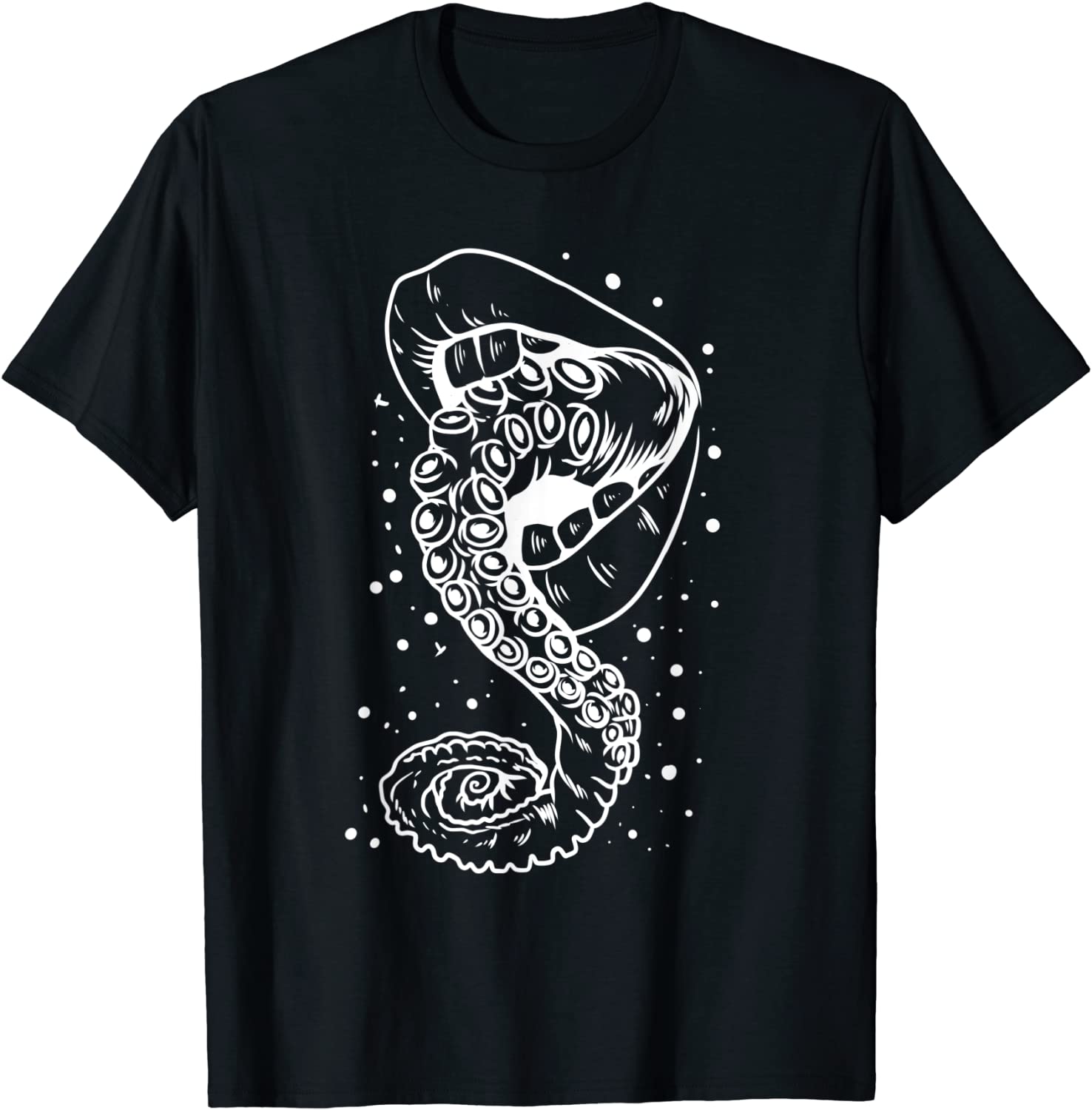 Gothic Mouth Tentacle Tongue Octopus Arm Emo Punk Grunge Tee Shirt ...