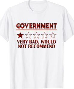 Government Very Bad Not Recommend Checked Tee Shirt
