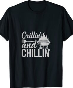 Grilling and Chilling vintage barbecue grilling Tee Shirt