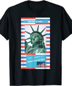 Happy 4th of July Statue of Liberty USA America Freedom Free Tee Shirt