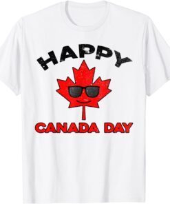 Happy Canada Day Maple Leaf Canada Day Tee Shirt