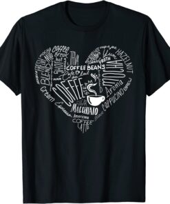 Heart All things coffee Casual Tee Shirt