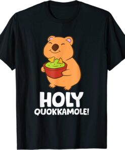 Holy Quokkamole Avocado Quokka Vegan Guacamole Quokka Tee Shirt