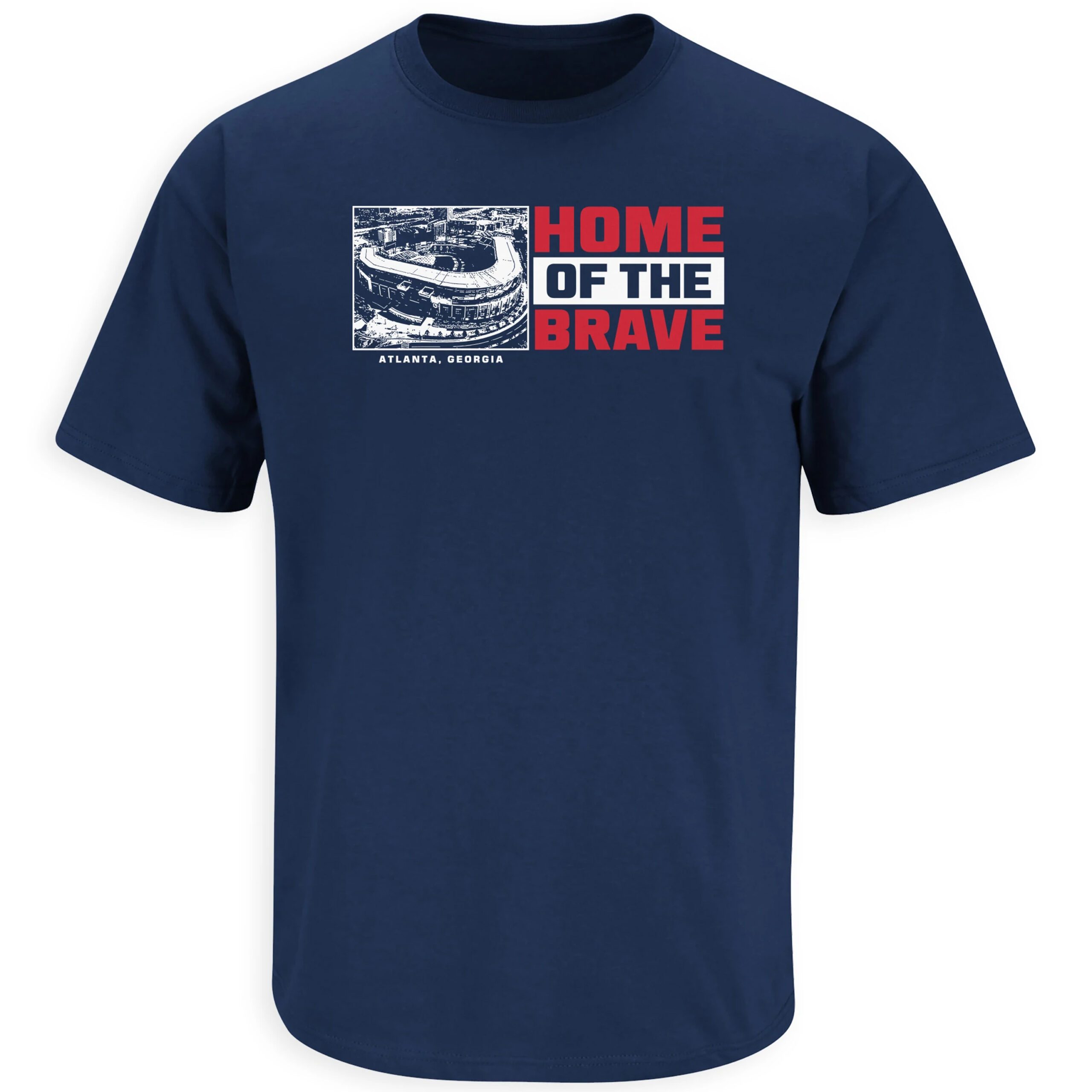 Home of the Brave Atlanta Baseball Tee Shirt Home of the Brave Atlanta Baseball Tee Shirt