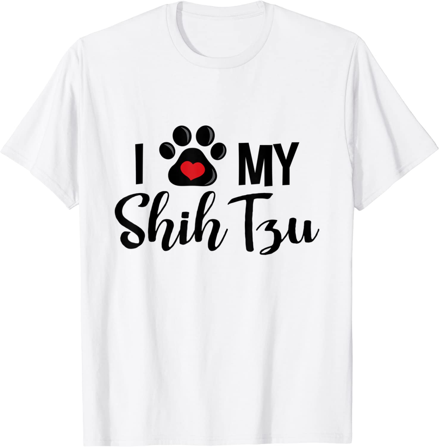 I Love My Shih Tzu Dog Loveable Best Friend Puppies Tee Shirt I Love My Shih Tzu Dog Loveable Best Friend Puppies Tee Shirt