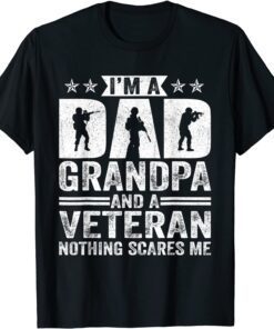 I'm A Dad Grandpa Veteran Father's Day Tee Shirt