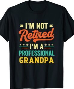 I'm Not Retired I'm A Professional Grandpa Vintage Tee Shirt