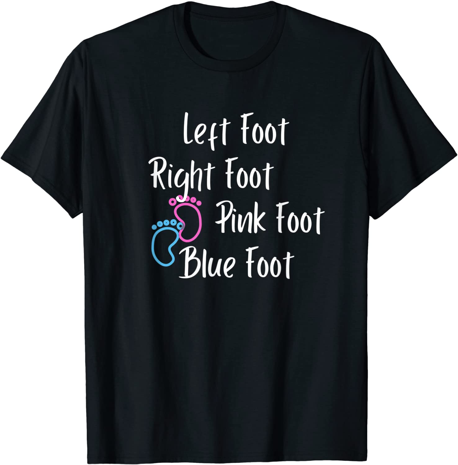 left-foot-right-foot-pink-foot-blue-foot-clubfoot-awareness-tee-shirt