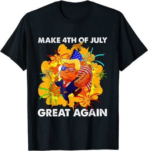 Make 4th of July Great Again Donald Trump Patriotic Tee Shirt