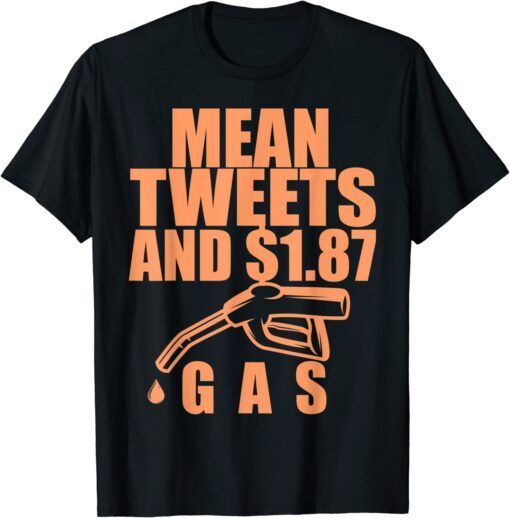 Mean Tweets and $1.87 gas ,Right Now $1.87 gas Tee Shirt