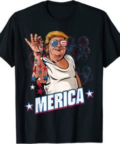 Merica Trump Salt Meme Bae Patriotic 4th of July Trump Tee Shirt