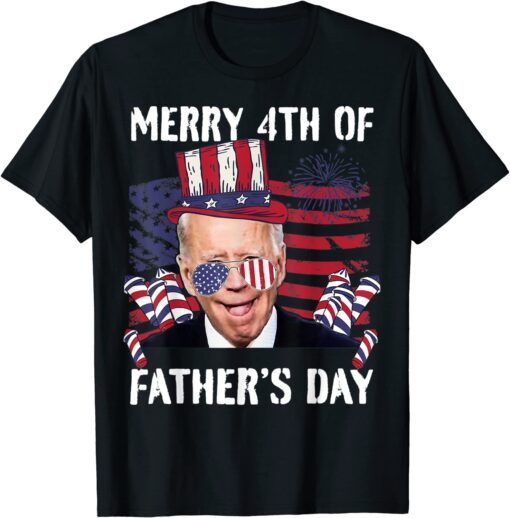 Merry 4th Of Father's Day, Biden Confused Tee Shirt