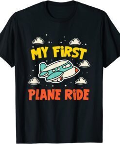 My First Plane Ride Airplane Vacation Novelty Tee Shirt