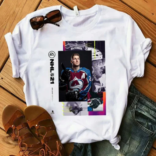 Nathan MacKinnon Colorado Avalanche Stanley Cup Champions T-Shirt