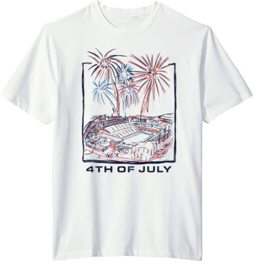 North Carolina State Stadium 4th Of July Tee Shirt