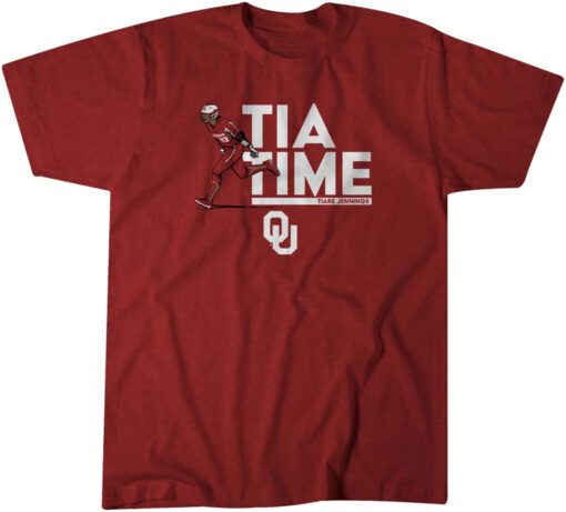 Oklahoma Softball: Tiare Jennings Tia Time Tee Shirt
