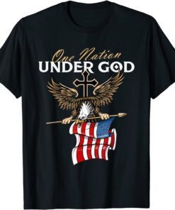 Patriotic Bald Eagle - USA American Flag 4th of July Fourth Tee Shirt