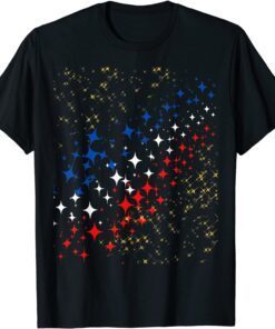 Patriotic Stars With Gold Dust … Celebrate! Tee Shirt