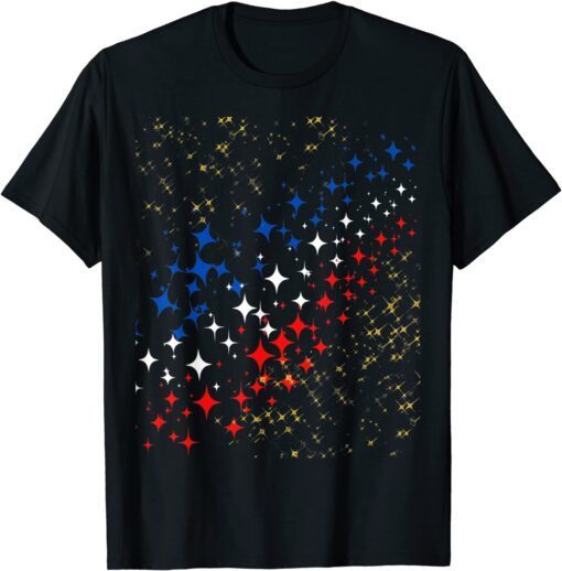 Patriotic Stars With Gold Dust … Celebrate! Tee Shirt