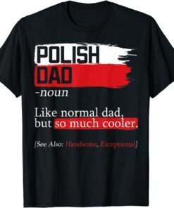 Polish Dad Definition Poland Daddy Father's Day Polska Papa Tee Shirt