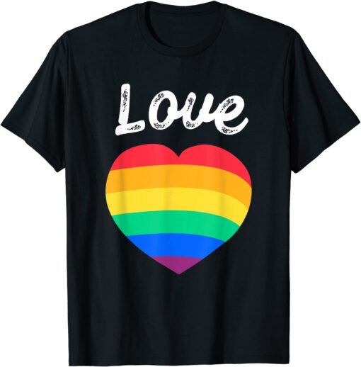 Pride month, Rainbow Heart, Gay and LGBT Tee ShirtPride month, Rainbow Heart, Gay and LGBT Tee Shirt