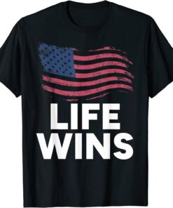 Pro Life Mouvement Right to Life usa flag 4th Of July Tee Shirt