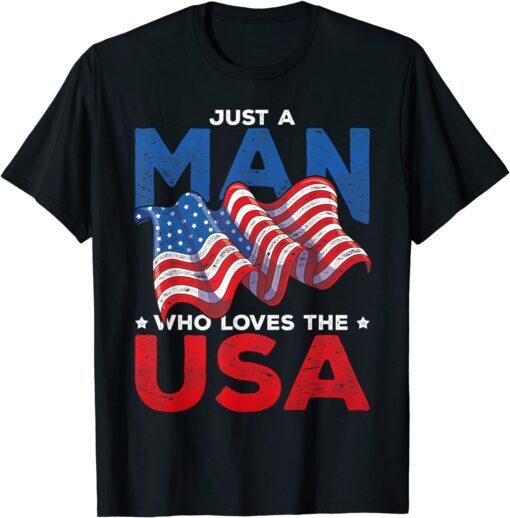 Proud American USA Flag Freedom Liberty 4th Of July T-Shirt