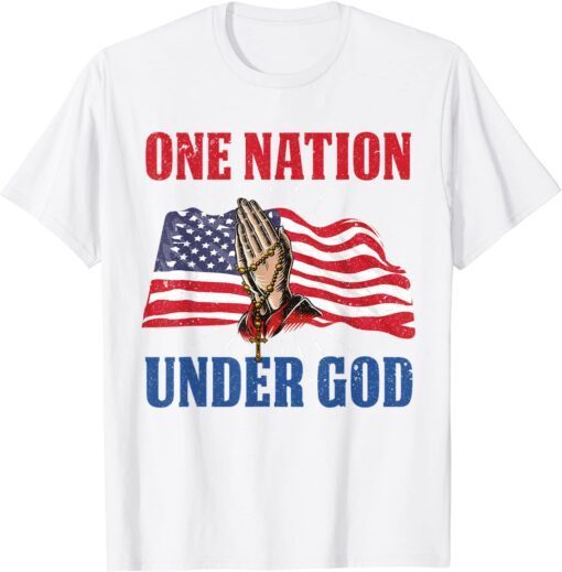 Proud USA Flag United States Patriotic American 4th Of July Tee Shirt