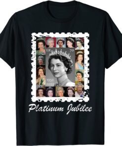 Queen Elizabeths Platinum Jubilee 70 years Celebration 2022 Tee Shirt