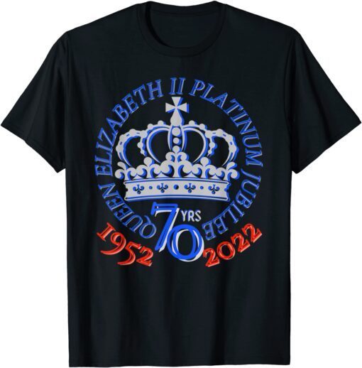 Queen Platinum Jubilee 2022 Queens Jubilee UK Tee Shirt